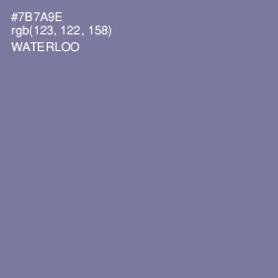 #7B7A9E - Waterloo  Color Image